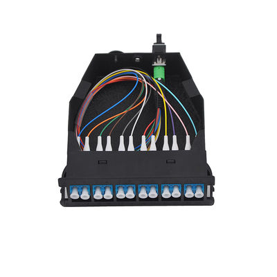 Connettore standard del duplex della scatola delle fibre LGX del cavo di toppa di OM3 MPO MTP LC 12