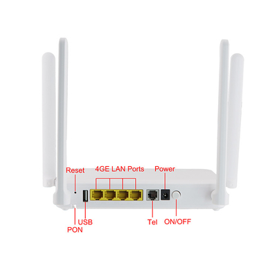 router a due bande di 4GE+1POTS+Wifi Wifi GPON ONU compatibile con responsabilità di ZTE