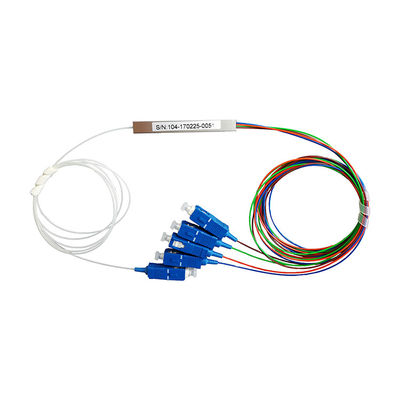 4 potere ottico 1550nm G657A1 tubolare d'acciaio del separatore della fibra di modo 1x4
