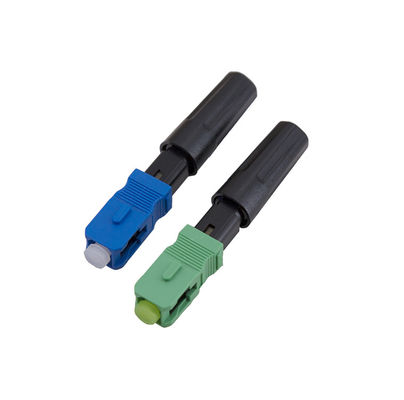 blu veloce ottico del connettore dello Sc 5507 Lc del connettore di cavo 0.25db montabile sul posto