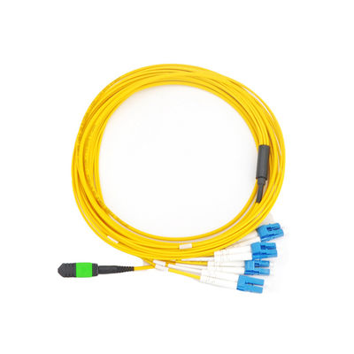 Connettore della fibra dei centri di LC 24 del cavo di toppa della fibra ottica del cavo di toppa di uscita MPO FTTB