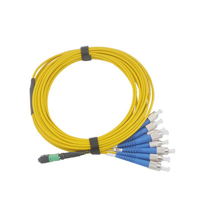 Connettore della fibra dei centri di LC 24 del cavo di toppa della fibra ottica del cavo di toppa di uscita MPO FTTB