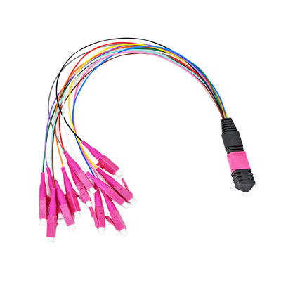 il cavo della toppa della fibra di 0.9mm Mtp Mpo smazza fuori il cavo di toppa della fibra di Mpo