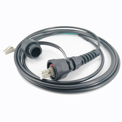 Duplex a fibra ottica IP67 DX impermeabile del cavo di toppa di ODVA Mpo